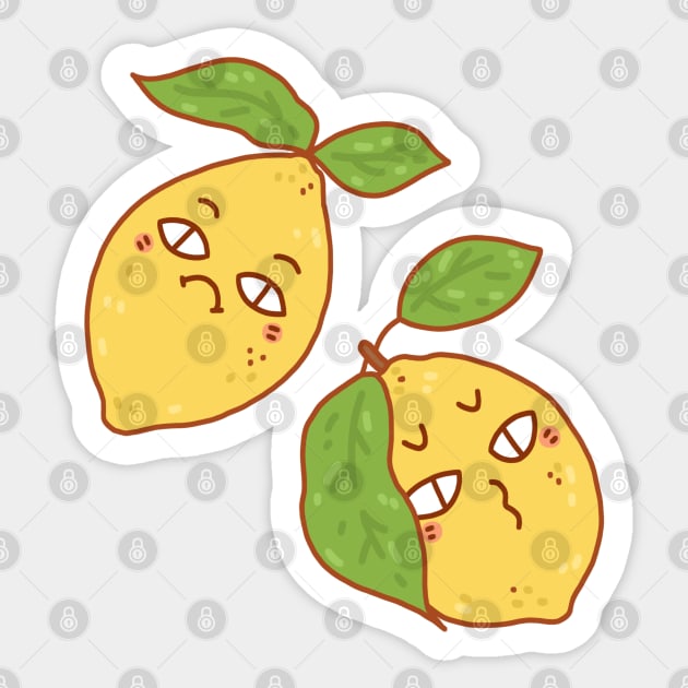 Sour Lemons Sticker by krowsunn